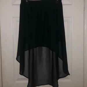 Forever 21 sheer black skirt